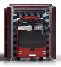 Автоматическая 2-х портальная мойка ГАММА BUS для сочленённых автобусов