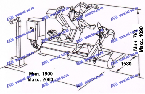 Шиномонтажный станок для колес грузовых автомобилей модель ШМГ-1Н